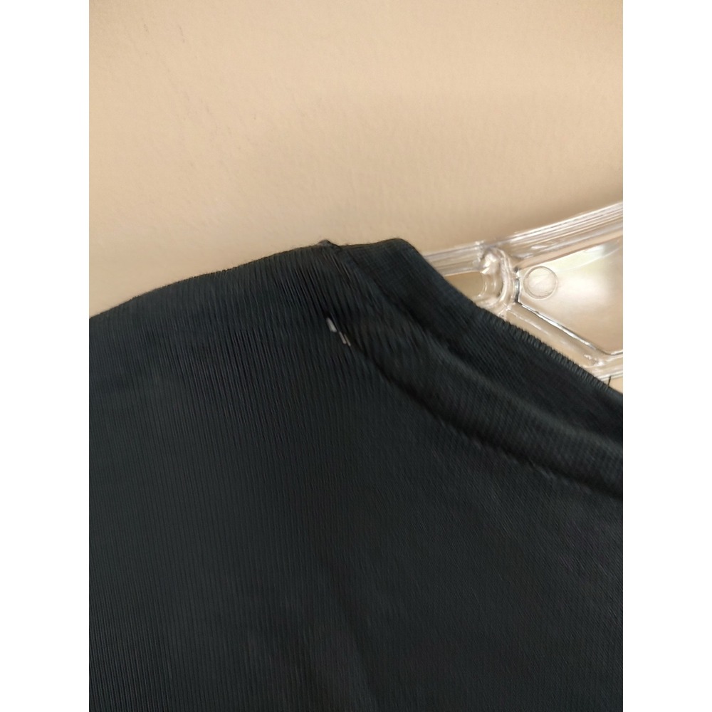 Talbots Womens Black Pima Cotton Short Tee Shirt Size L NWT - Picture 5 of 9